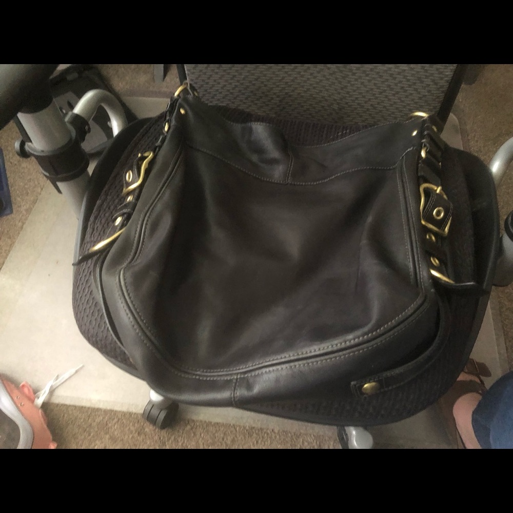 Large black Coach bag